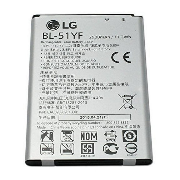 Genuine OEM Original LG Standard Li-Ion Extended Battery 3000mAh BL-51YF for LG G4 Phone H815 H811 H810 VS986 VS999 US991 F500 LS991