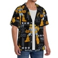 thumbnail image 2 of PAYOHTO Boys Creative Robots Mens Hawaiian Casual Short-sleeved Shirt Tropical Summer Beach Button Down Shirts, 2 of 7