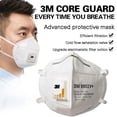 thumbnail image 1 of 5 máscara protectora respirable al aire libre usable KN95 de la mascarilla de la mascarilla del adulto 3M de las PC con la válvula de respiración, 1 of 5
