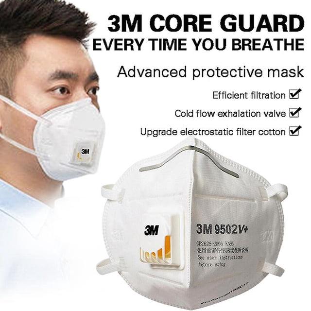 5 máscara protectora respirable al aire libre usable KN95 de la mascarilla de la mascarilla del adulto 3M de las PC con la válvula de respiración
