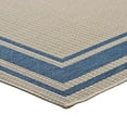 thumbnail image 3 of Modway Rim Solid Border 8 x 10 Foot Indoor I Outdoor Area Rug, Blue/Beige, 3 of 9