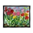 thumbnail image 4 of Stupell Industries Lush Varied Spring Tulips Blooming Flower Meadow Painting Jet Black Floating Framed Canvas Print Wall Art, Design by unknown, 4 of 5