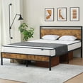 thumbnail image 4 of Z-HOM,Metal Platform Bed Frame with Wooden Headboard and Footboard, Twin Size, 4 of 7