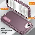 thumbnail image 4 of For iPhone 16E Case Military Grade Dual Layer Shockproof Phone Cover Build With Kickstand Dustproof Drop Proof Protective Case for iPhone 16e 2025 6.1"(Purple/Pink), 4 of 8