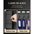 thumbnail image 4 of Uniclife 48 Key Cabinet Steel Security Key Organizer Lock Box Black Wall Mount, 4 of 4