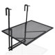 thumbnail image 2 of Costway Repisa de Hierro para Colgar Mesa Plegable para Barandilla 5 Niveles Regulables en Altura Negro 60,5 x 40,5 x 61,5-82,5 cm, 2 of 10
