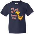 thumbnail image 3 of Inktastic My Nonno Loves Me- Cute Giraffe Youth T-Shirt, 3 of 5