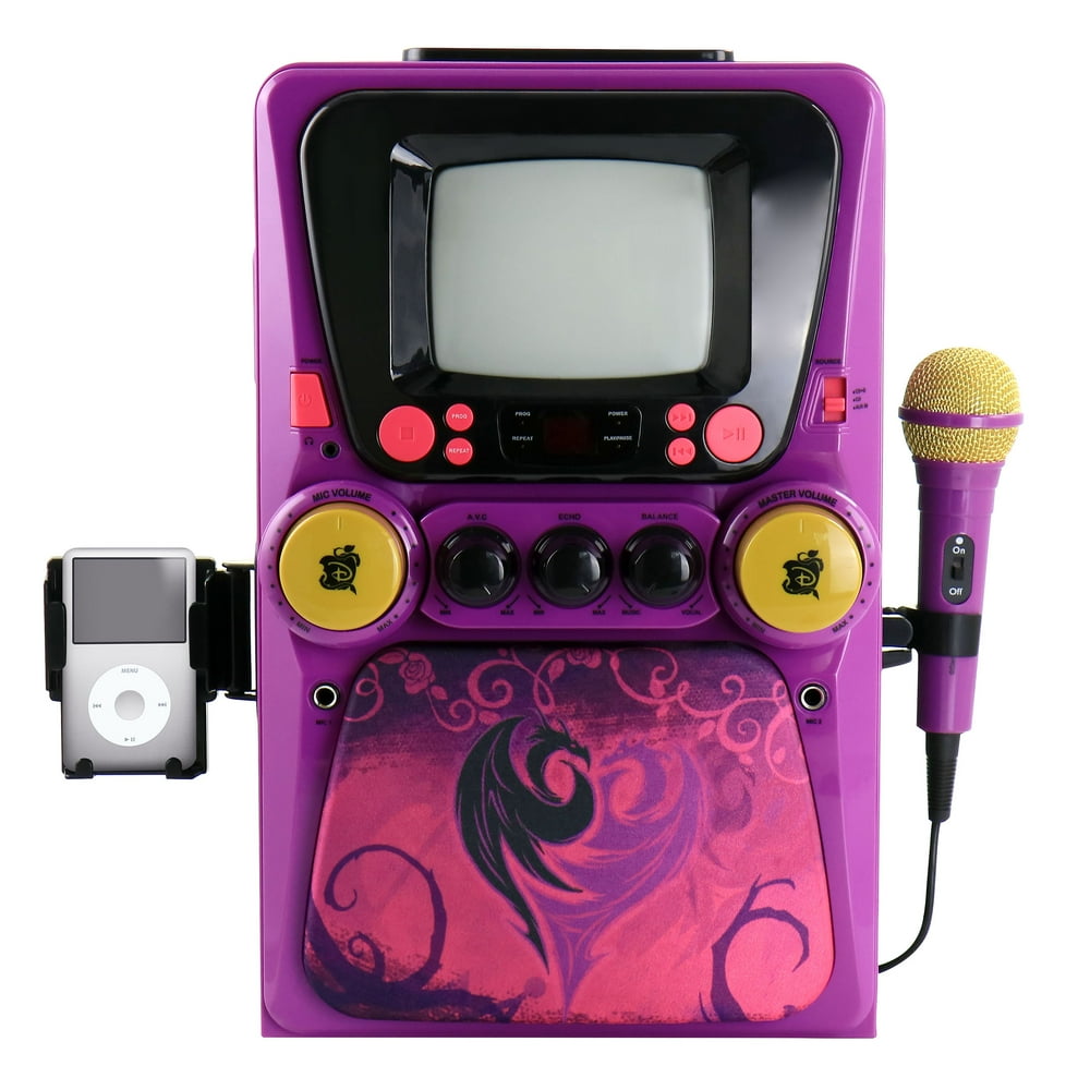 Disney Descendants Deluxe Karaoke Machine with Microphone
