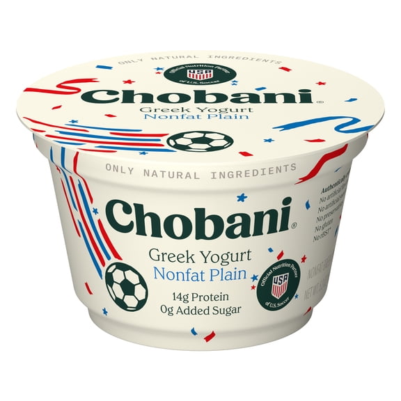Chobani Non-Fat Greek Yogurt Plain 5.3 oz Cup