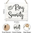 Ring Bearer Sign, Wedding Signs Ring Security Wood Plaque, Rustic