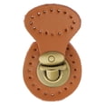 thumbnail image 2 of Coser en cuero de PU Cierre a presión Sujetadores de bloqueo Accesorios para marrón Zulema Reemplazo de hebillas de broche de monedero, 2 of 8