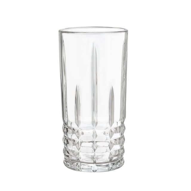 Juego de 6 Vasos Jaiboleros VITTORI High Ball Grande de Vidrio Cristal 450 ml 15 1/4 oz