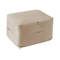 thumbnail image 4 of AMLESO Self Compression Organizer Bag Quilt Storage Bag for Toys Bedding Comforters Beige, 4 of 8