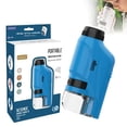 thumbnail image 1 of Handheld Microscope Designed for Children - Perfect Educational Toy for Observing Microorganisms and Nature, with LED Light, Portable, 1 Unit, 1 of 6