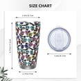 thumbnail image 4 of Logiee Panda And Glasses Print 20OZ Car Cup with Lid, Stainless Steel Vacuum Insulated Double Wall Travel Tumbler, Durable Insulated Coffee Mug,Thermal Cup with Straw-Without Straw, 4 of 8