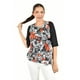 thumbnail image 1 of Blusa con estampado floral Roman Fashion /Juvenil, 104 (Naranja) naranja CH, 1 of 4