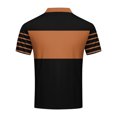 thumbnail image 3 of WAVSUF Lapel Polos Men Soft Pique polo Shirt Button T-Shirt Orange Size XL, 3 of 4