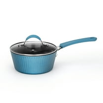 NutriChef Saucepan Pot with Lid - Non-Stick High-Qualified Kitchen Cookware, 1.7 Quart