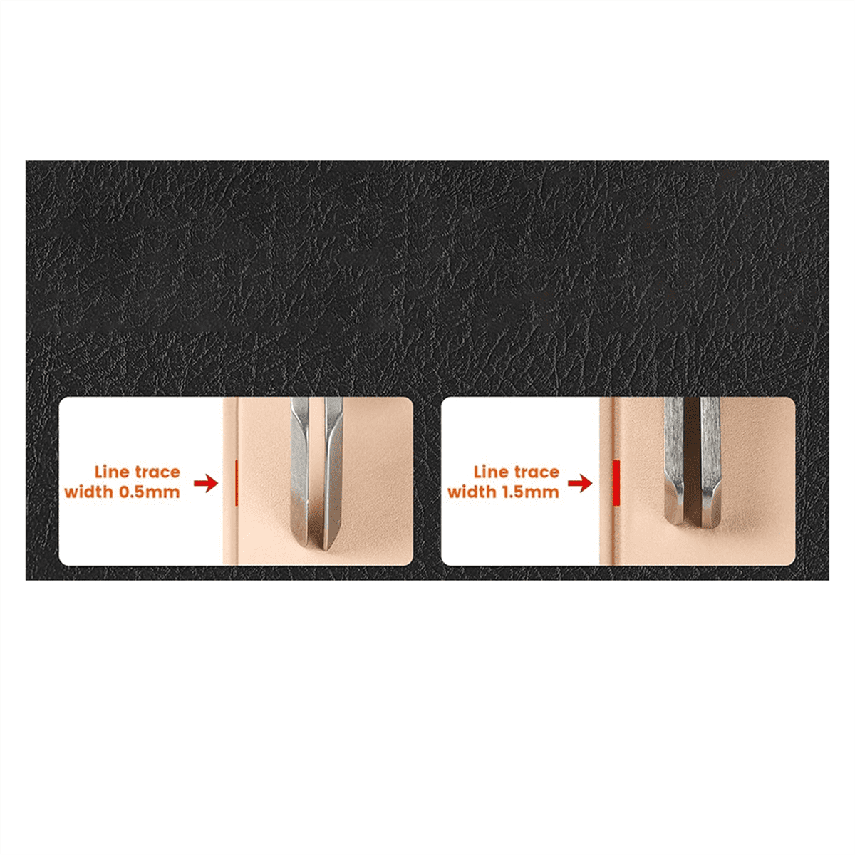 Adjustable Edge Creaser for Leather Crafting and Working Tools, Stainless Steel with Black Walnut Handle B