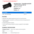 thumbnail image 2 of Left Valve Cover - Compatible with 2001 - 2004 Ford Escape 3.0L V6 2002 2003, 2 of 2