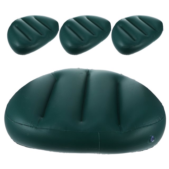 Miangastore 4pcs Kayak Boat Seat Cushion Pad PVC Fishing Cushion Portable Inflatable Seat Cushion Mat for Boat Kayak Canoe Boat Outdoor Camping Picnic