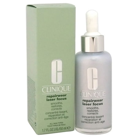 Clinique Repairwear Laser Focus Smooths, Restores, Corrects - All Skin Types Serum For (Best Liquid Sky Laser)