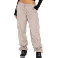 thumbnail image 1 of Eashery Pants for Women Casual Plus Size High Elastic Waisted Cotton Linen Loose Fit Casual Pants Cotton Yoga Pants for Women (Solid Color,Pink,M), 1 of 5