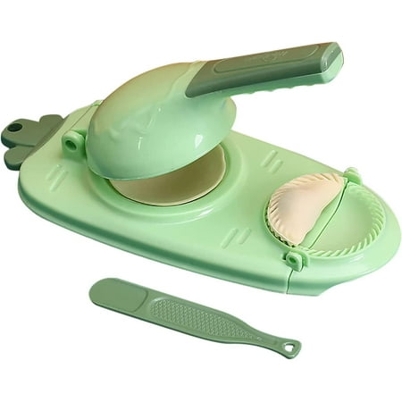 

2 In 1 Dumpling Maker Kitchen Tool Dumpling Maker Portable Dumpling Skin Maker DIY Dumpling Moulds Dumpling Skin Press Pressing Dough Presser Maker Tool Mold (Green) F163775