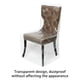 thumbnail image 5 of Yuarrent Funda para silla Asiento impermeable de PVC con respaldos Muebles transparentes de plástico Universal Sin protector de polvo para accesorios de Suministros de limpieza para el hogar Yuarrent HA016687-00, 5 of 5
