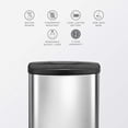 thumbnail image 5 of Ninestars Automatic Trash Can, 2 Gallon Stainless Steel, Motion Sensor, soft close waste bin, Silver, 5 of 11