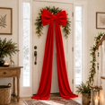 thumbnail image 5 of Christmas Red Velvet Bows Giant Pre-Tied Vintage Christmas Tree Bows for Wedding Holiday Tree Topper Window Wall Mantle, 5 of 6