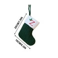 thumbnail image 6 of ‌Christmas Stockings with Initials Embroidered - Monogram Knit Christmas Stocking,Personalized Embroidered Letter Socks for Family,DIY Gift-Filled Stockings,Red & White Cuff Design‌, 6 of 6