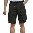 thumbnail image 2 of asjyhkr Cargo Shorts for Men Lightweight Breathable Drawstring Elastic Waist Work Vacation Shorts with Pockets, 2 of 6