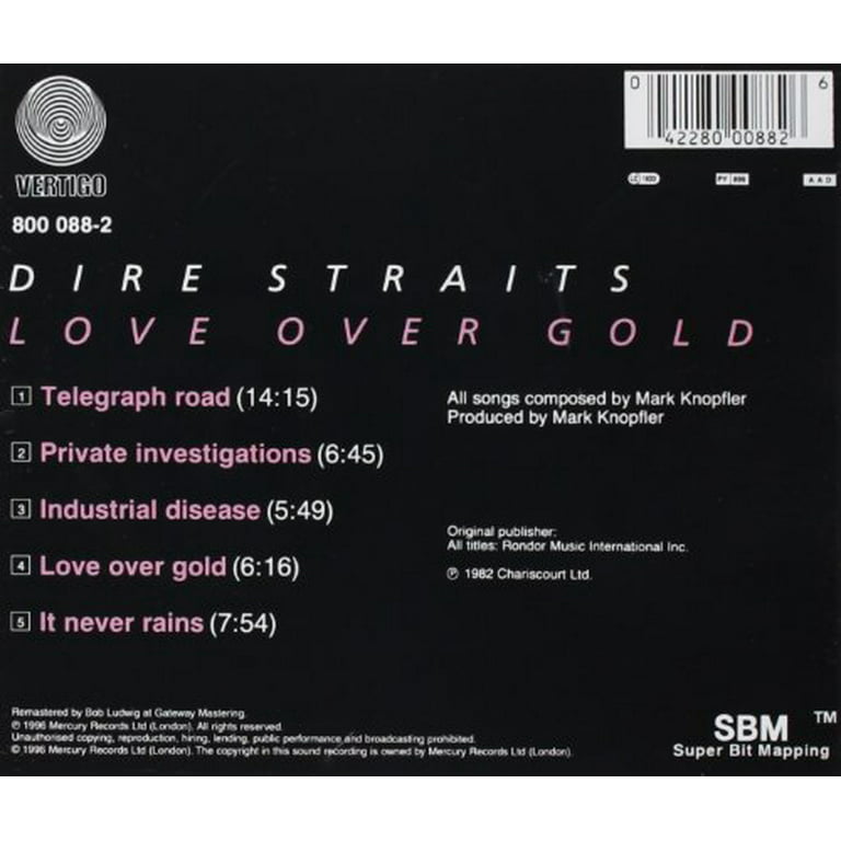 Dire Straits - Love Over Gold - CD 