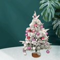 thumbnail image 3 of Mini árbol de Navidad de , pequeño árbol de Navidad artificial con , adornos navideños para decoraciones navideñas Púrpura BLESIY Árbol de flocado, 3 of 7