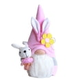 thumbnail image 1 of Yuedong Easter Bunny Decoration Festive Gifts Rabbit Faceless Doll Beautiful Cloth 24cm 9.4*5.1*3.9inch Holiday Ornaments Easter Plush Dwarf Gift, 1 of 18