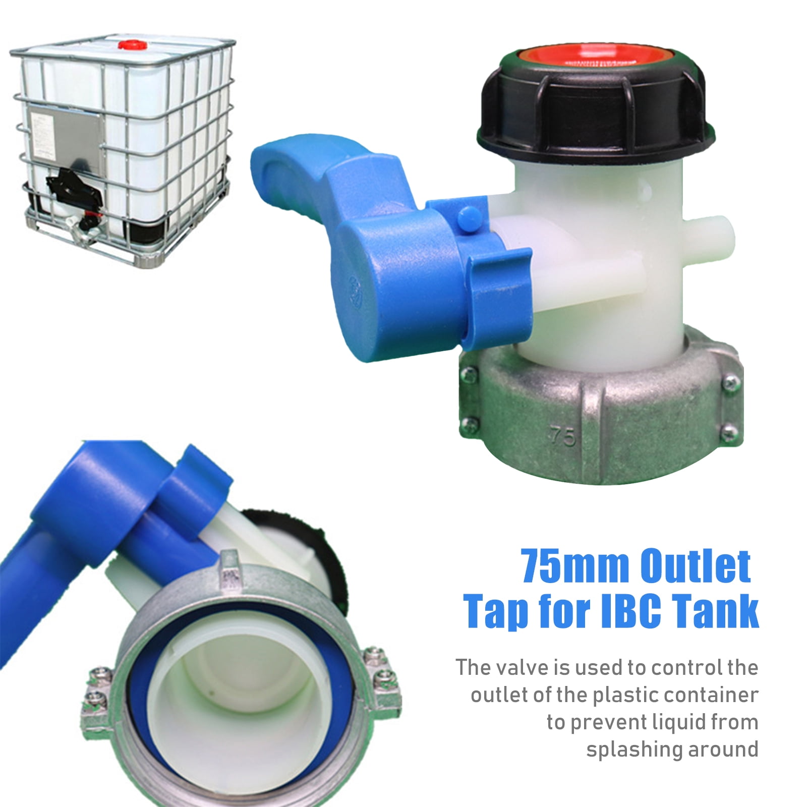 Accessoire Pour Réservoir Ibc 1000 Litres Pour Réservoir D'Eau Ibc Robinet De Sortie De 34" Et
