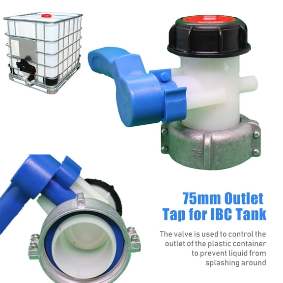 Valves,75mm Outlet Tap Valve Stopcock Oil Fuel Water Adapter Tap Adapter Ibc Drain Adapter Tap Wemay Valve Scock S Cock Rain Cock Rain Adapter S Cock Leeofty Brewel