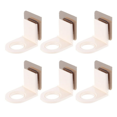 

6Pcs Self-Adhesive Wall Mounted Bottle Holders Shampoo Hooks (Small Bottle)