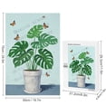thumbnail image 2 of Wooden 1000 Piece Puzzle - Monstera Leaves, Beautiful Nature Jigsaw for Adults, Finished Size 20" x 30", 2 of 8