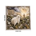 thumbnail image 3 of Lamb Punch Needle Art Kit With Wooden Frame, Sheep Yarn Embroidery Set for Adults and Beginners, Religious Handmade Wall Decor, 7.87 x 7.87 Inch, 3 of 7