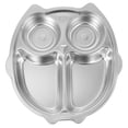 thumbnail image 1 of Plateau Repas Divisé en Acier Inoxydable, Récipient à Lunch, Assiette pour Collation, 1 of 8