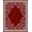 Red, Pattern 2, variant on ODIKA 4x6 Machine Washable Non-Slip Area Rug, Luxurious Winterscape Baroque Jewel High Traffic Rug, Red, 614256