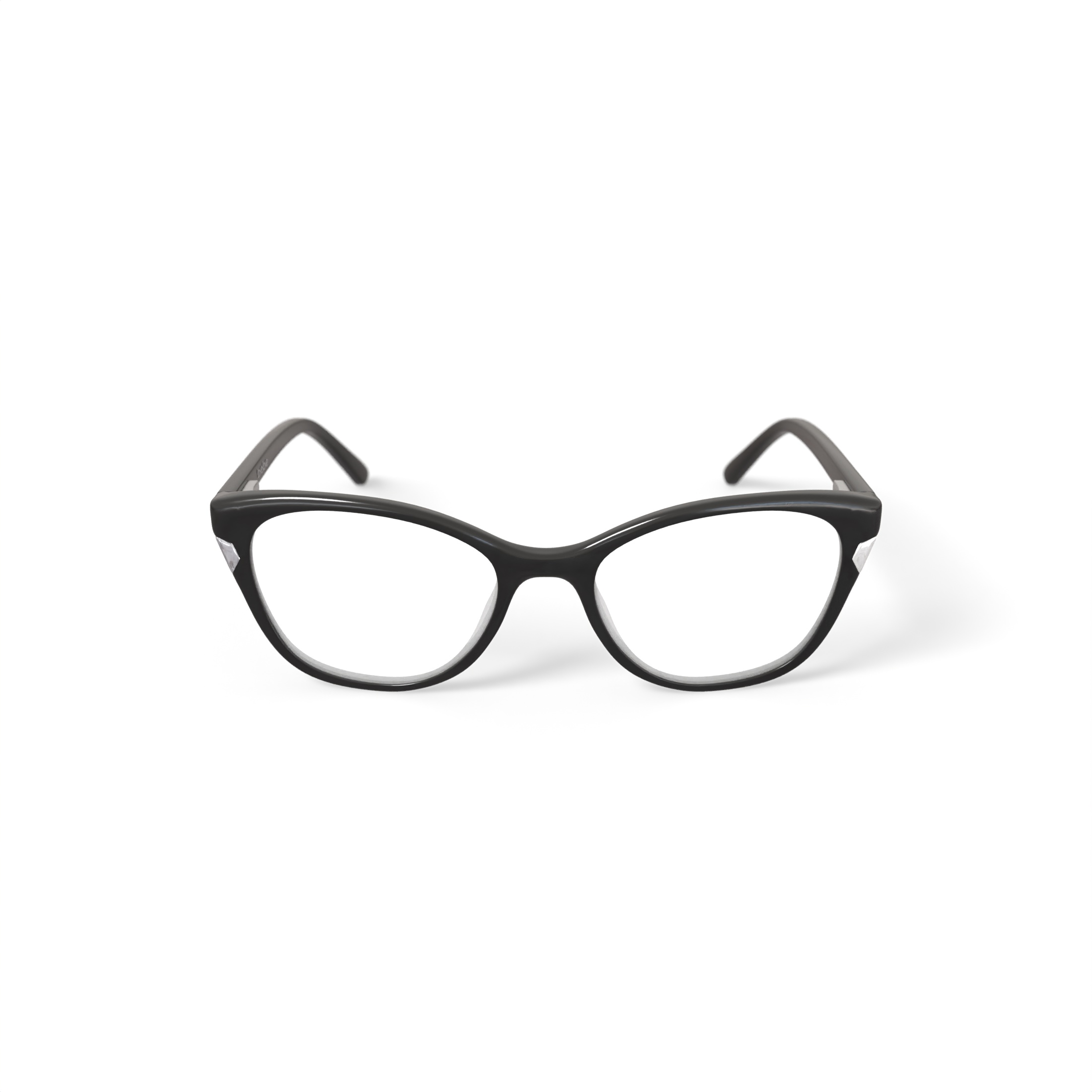 bebe Women's Cat Eye Eyeglasses, BB4178, Jet, 53-17-135, with Case