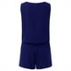 thumbnail image 5 of Conjunto de verano de 2 piezas para mujer: top corto y pantalones cortos, cuello cuadrado sin mangas, poliéster, conjunto a juego con bolsillos, ropa informal para vacaciones, tallas S-XXL, contorn, 5 of 8