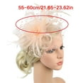 thumbnail image 3 of Traditional Feathered Hairpiece Bridal Hairband Decoration For Weddings Races Party Wedding Event, 3 of 8