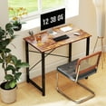 thumbnail image 3 of CONCETTA 40 Inch Computer Desk, Simple Office Desk Table for Gaming or Home Office, Writing Desk for Small Space, Rust, 3 of 8