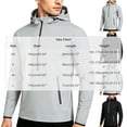 thumbnail image 3 of BVOFAR Men's Waterproof Quarter Zip Pullover Athletic Windbreaker Lightweight Breathable Rain Jackets with Pockets Outdoor Hiking Travel Camping Raincoats Gray S, 3 of 6