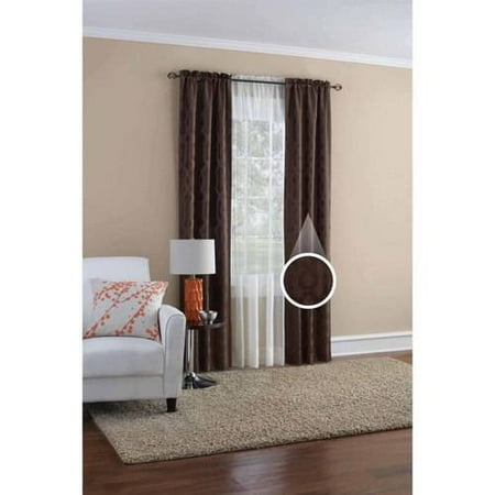 Mainstays Geometric Jacquard Window Curtain Panel Set Of 2