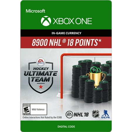 NHL 18 Ultimate Team NHL Points 8900 - Xbox One [Digital]